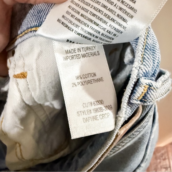 Citizens of Humanity Daphne Crop High Rise Stovepipe Jean Blue Size 26 - Picture 8 of 11